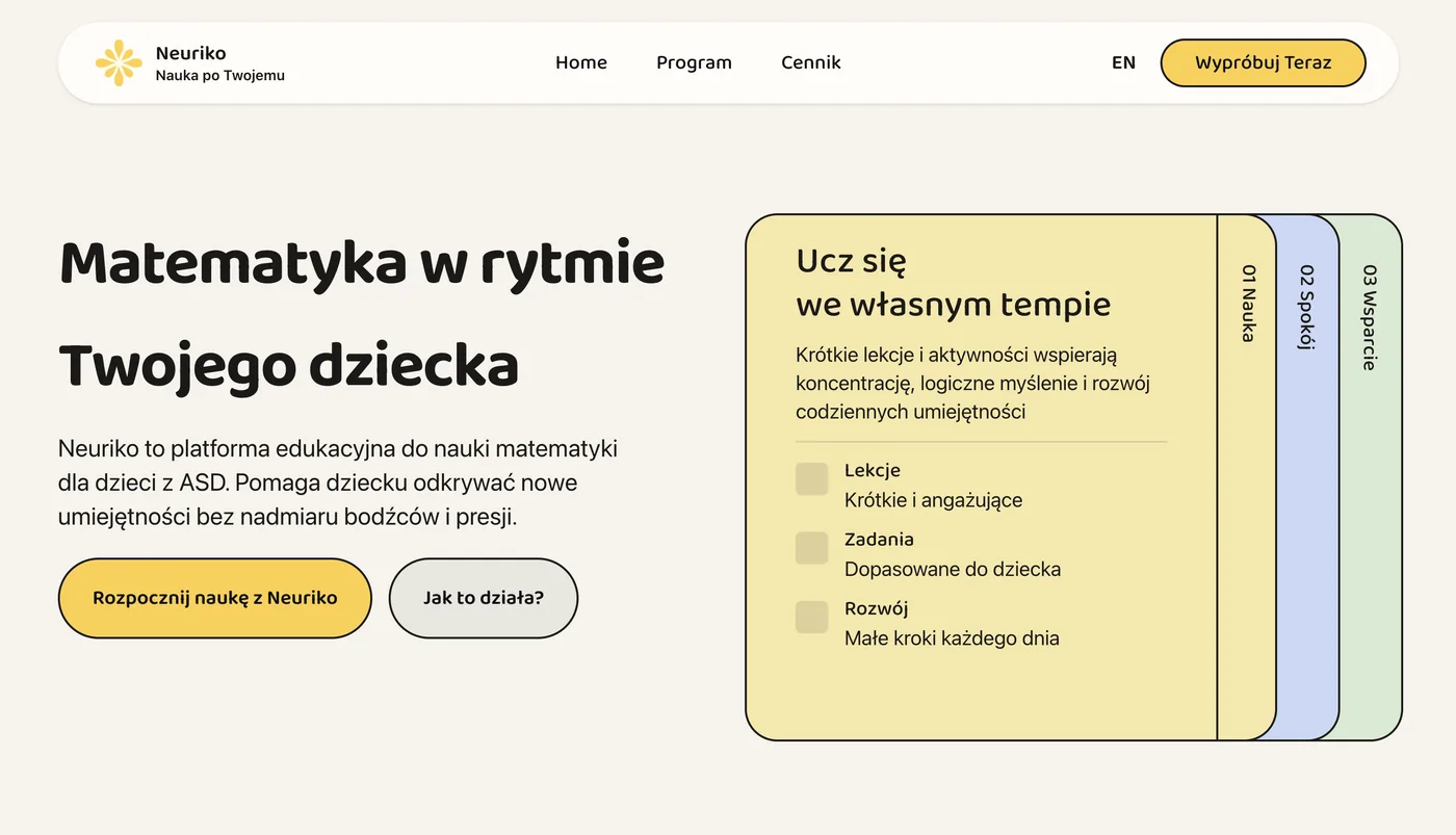 Strona główna Neuriko: Matematyka w rytmie Twojego dziecka